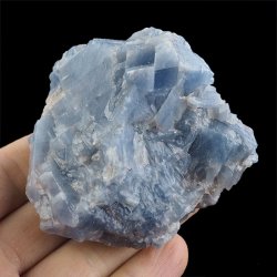 KALCYT SZAFIROWY (NIEBIESKI) - BRYŁKA - 73 mm - MEKSYK