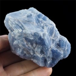 KALCYT SZAFIROWY (NIEBIESKI) - BRYŁKA - 84 mm - MEKSYK