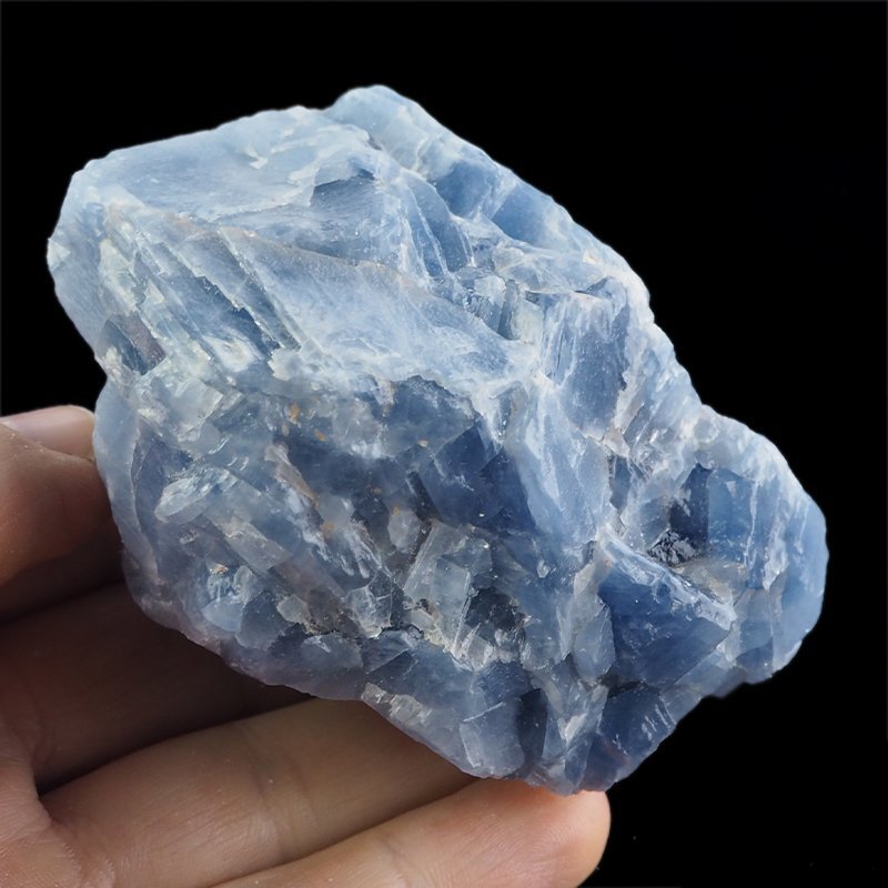 KALCYT SZAFIROWY (NIEBIESKI) - BRYŁKA - 84 mm - MEKSYK