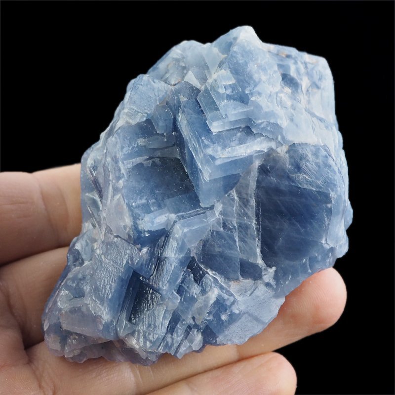 KALCYT SZAFIROWY (NIEBIESKI) - BRYŁKA - 84 mm - MEKSYK