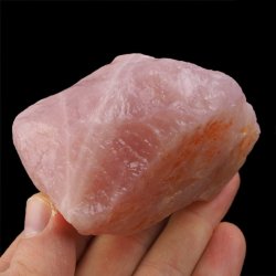 KWARC RÓŻOWY - BRYŁKA - 92 mm - NAMIBIA