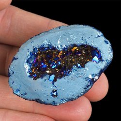 KRYSZTAŁ GÓRSKI - BLUE AURA - GEODA - 50 mm