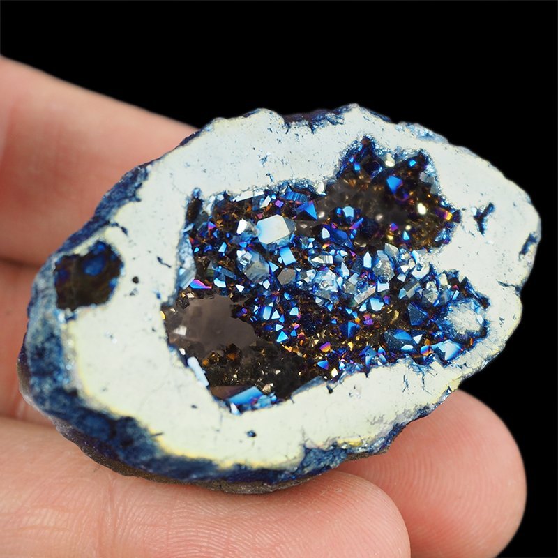 KRYSZTAŁ GÓRSKI - BLUE AURA - GEODA - 50 mm