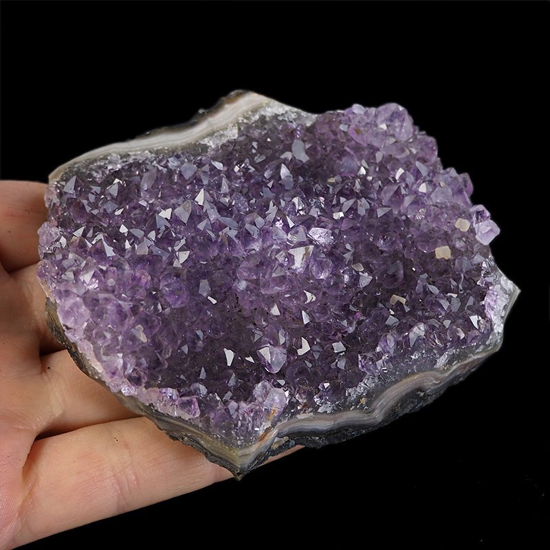 AMETYST- SZCZOTKA KRYSTALICZNA - 98 mm - URUGWAJ