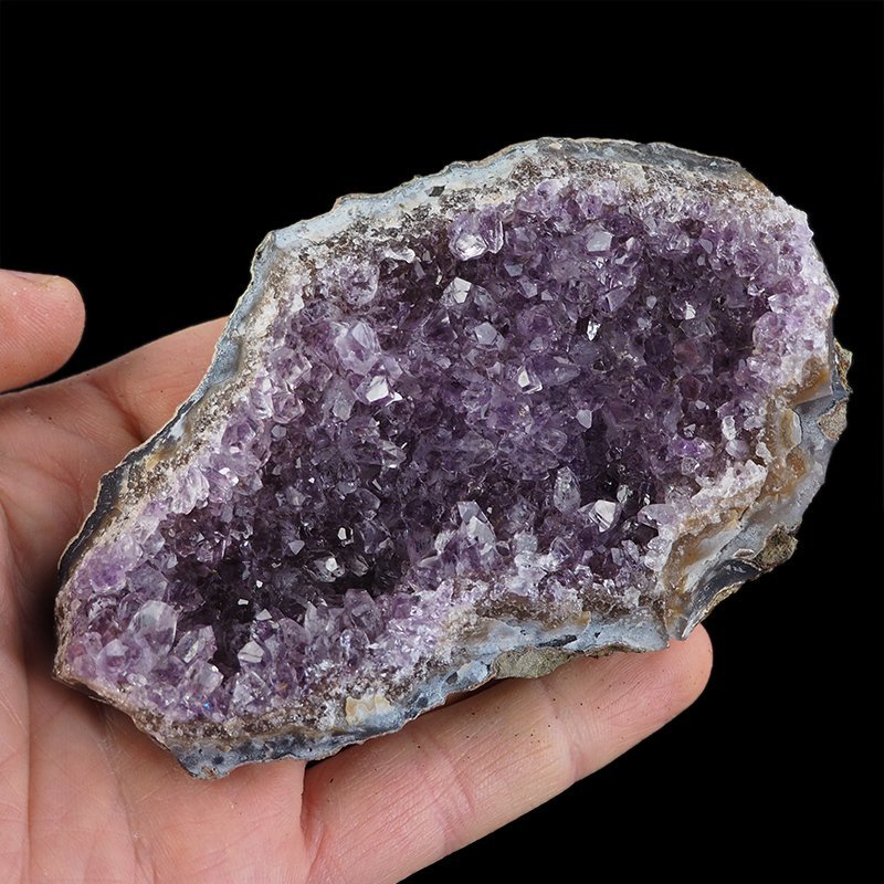 AMETYST- SZCZOTKA KRYSTALICZNA - 107 mm - URUGWAJ