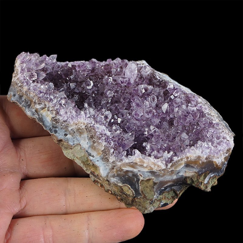 AMETYST- SZCZOTKA KRYSTALICZNA - 107 mm - URUGWAJ