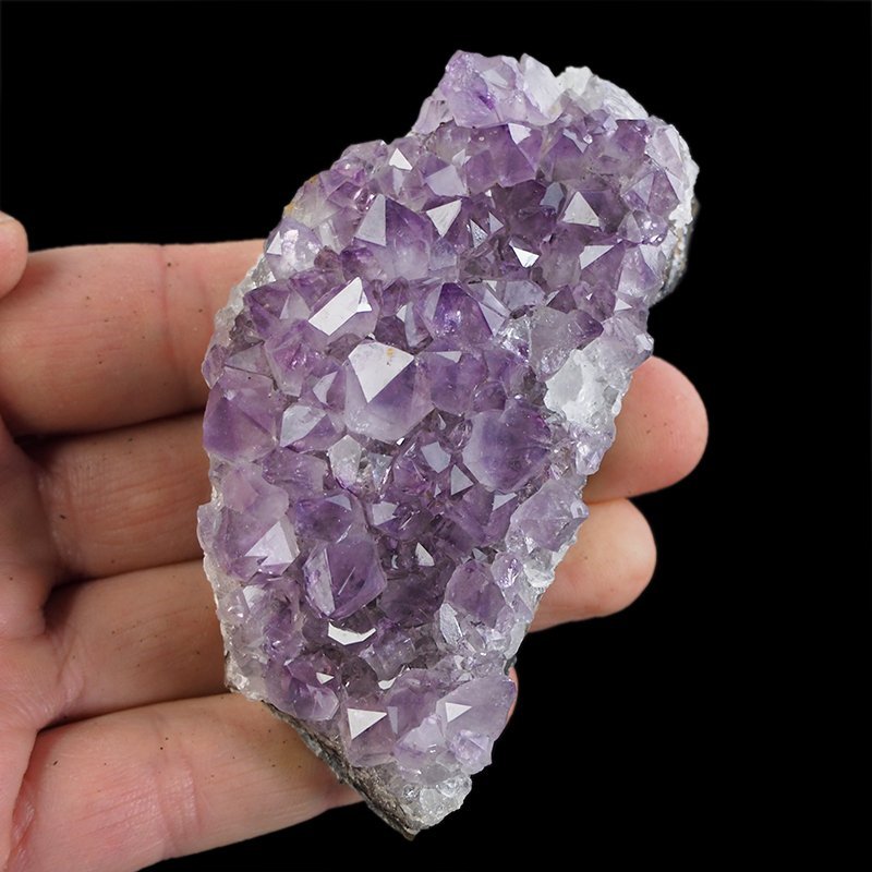 AMETYST- SZCZOTKA KRYSTALICZNA - 85 mm - URUGWAJ