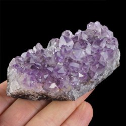 AMETYST- SZCZOTKA KRYSTALICZNA - 85 mm - URUGWAJ