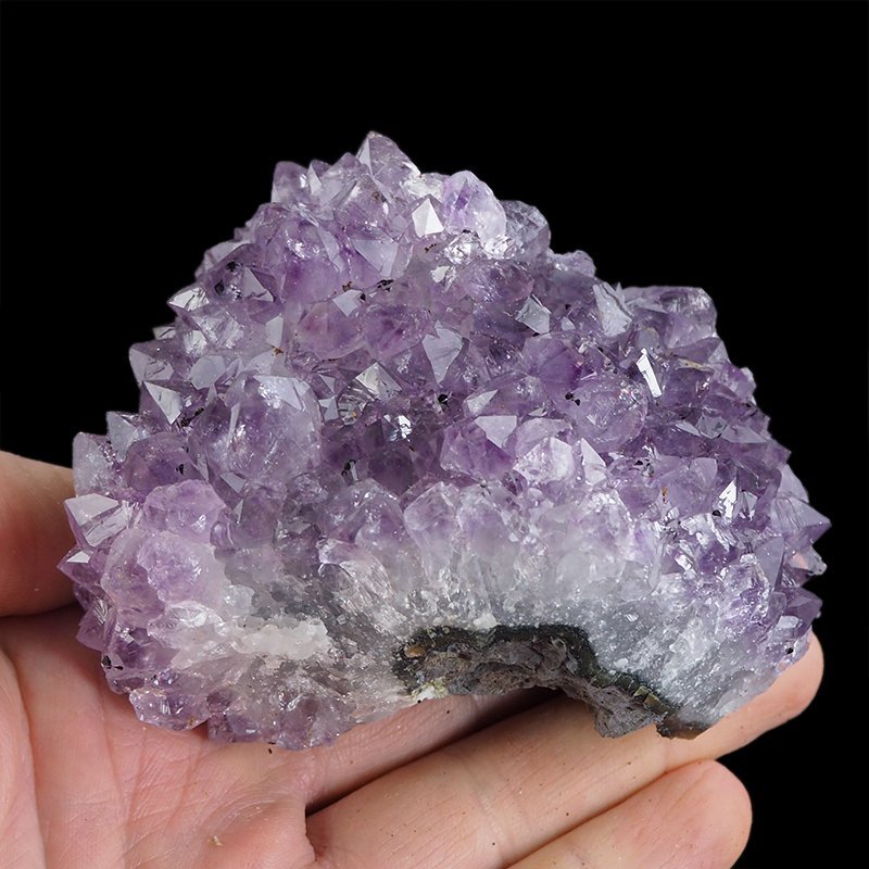 AMETYST- SZCZOTKA KRYSTALICZNA - 88 mm - URUGWAJ