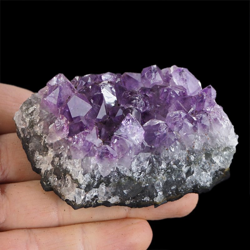 AMETYST- SZCZOTKA KRYSTALICZNA - 74 mm - URUGWAJ