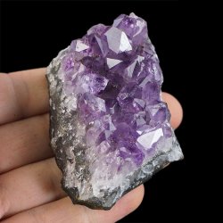 AMETYST- SZCZOTKA KRYSTALICZNA - 74 mm - URUGWAJ