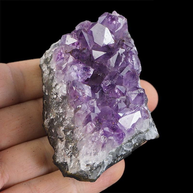 AMETYST- SZCZOTKA KRYSTALICZNA - 74 mm - URUGWAJ