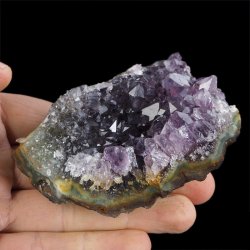 AMETYST- SZCZOTKA KRYSTALICZNA - 82 mm - URUGWAJ