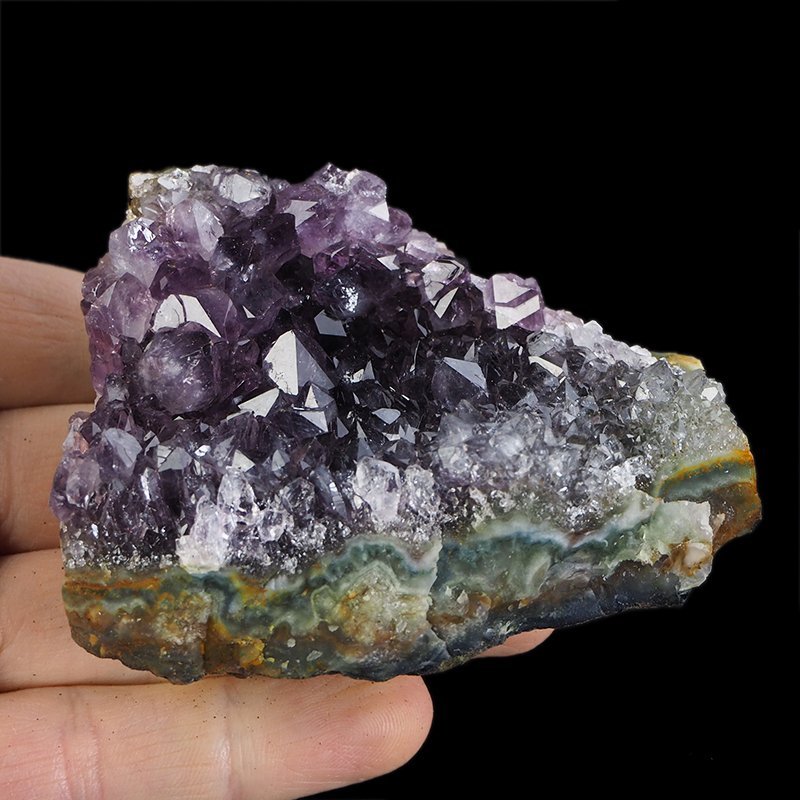 AMETYST- SZCZOTKA KRYSTALICZNA - 82 mm - URUGWAJ