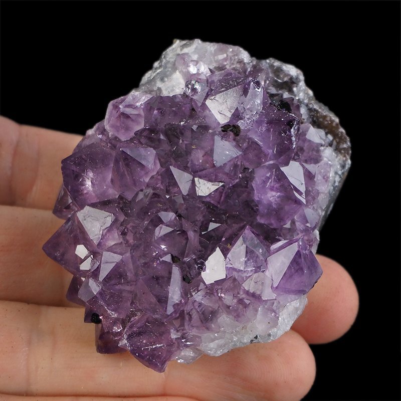 AMETYST- SZCZOTKA KRYSTALICZNA - 61 mm - URUGWAJ