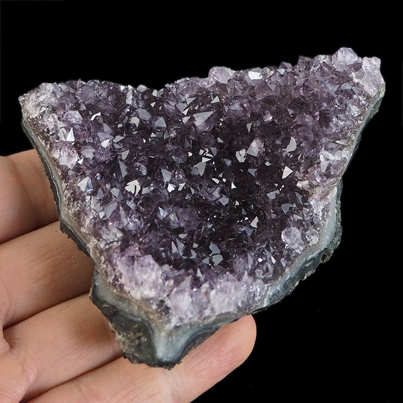 AMETYST- SZCZOTKA KRYSTALICZNA - 77 mm - URUGWAJ