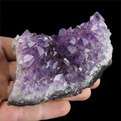 AMETYST- SZCZOTKA KRYSTALICZNA - 98 mm - URUGWAJ