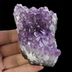 AMETYST- SZCZOTKA KRYSTALICZNA - 98 mm - URUGWAJ