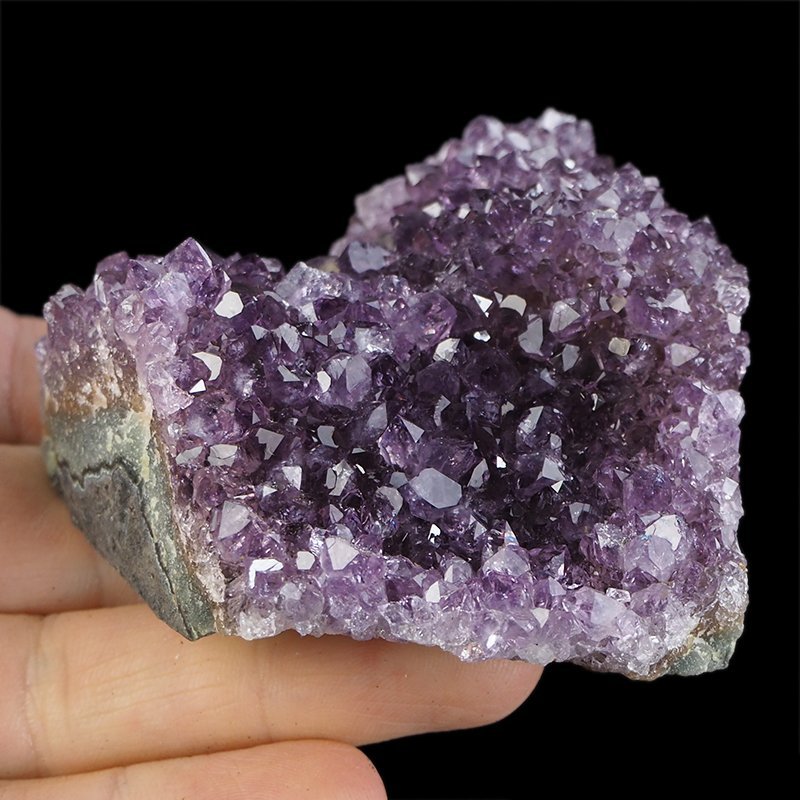 AMETYST- SZCZOTKA KRYSTALICZNA - 80 mm - URUGWAJ