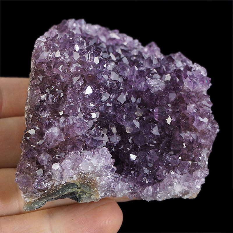 AMETYST- SZCZOTKA KRYSTALICZNA - 80 mm - URUGWAJ