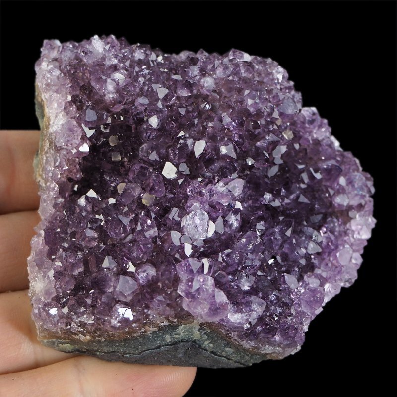 AMETYST- SZCZOTKA KRYSTALICZNA - 80 mm - URUGWAJ