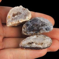 AGAT - ZESTAW TRZECH GEODEK - 32-39 mm  - BRAZYLIA