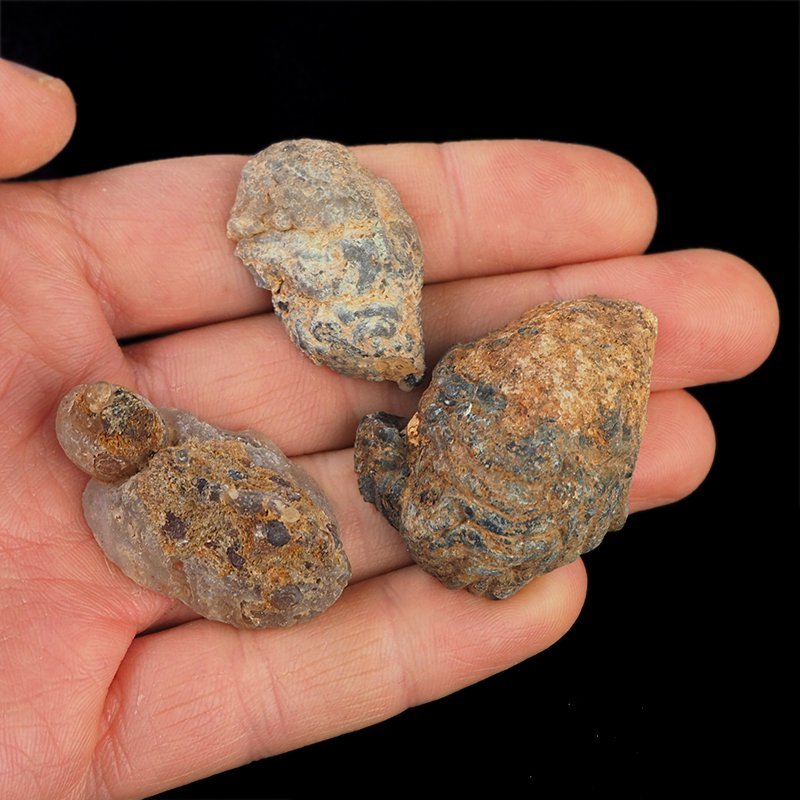 AGAT - ZESTAW TRZECH GEODEK - 34-41 mm  - BRAZYLIA