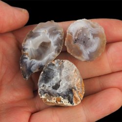 AGAT - ZESTAW TRZECH GEODEK - 28-40 mm  - BRAZYLIA