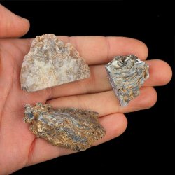 AGAT - ZESTAW TRZECH GEODEK - 30-50 mm  - BRAZYLIA