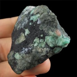 SZMARAGD, MOLIBDENIT - 69 mm - BRAZYLIA