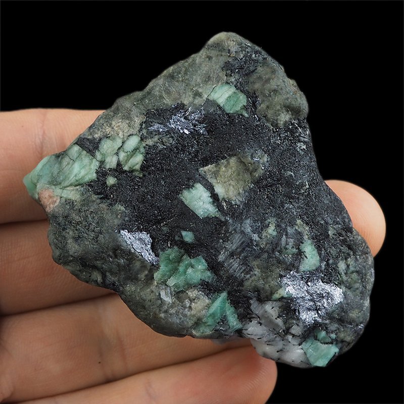 SZMARAGD, MOLIBDENIT - 69 mm - BRAZYLIA