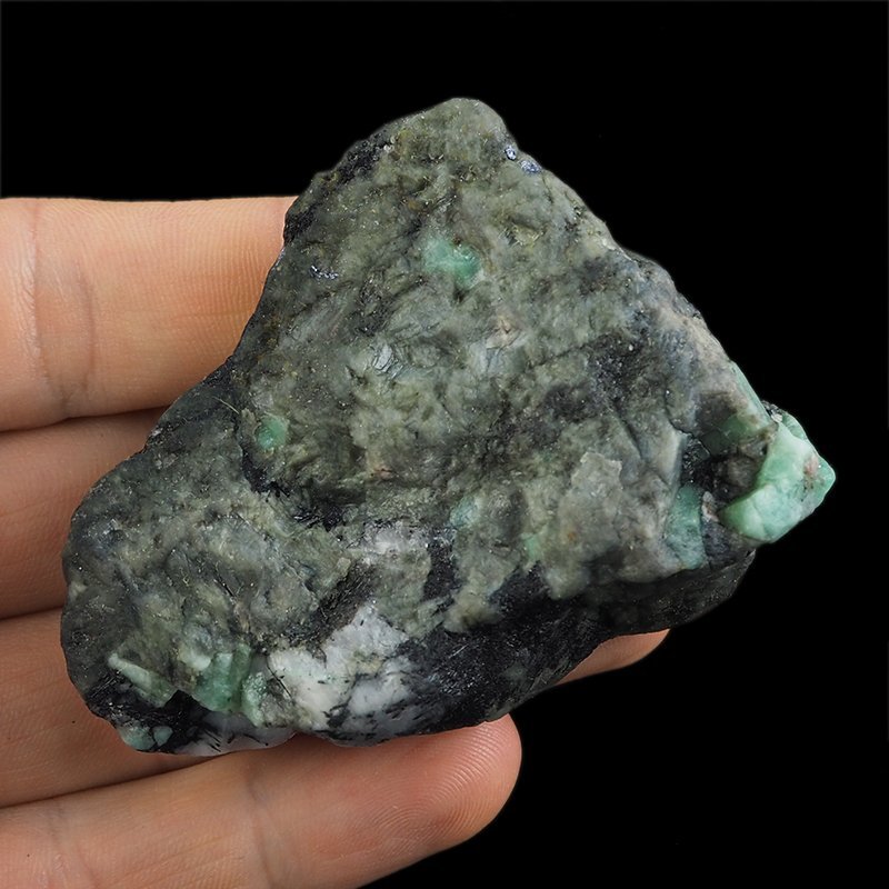 SZMARAGD, MOLIBDENIT - 69 mm - BRAZYLIA