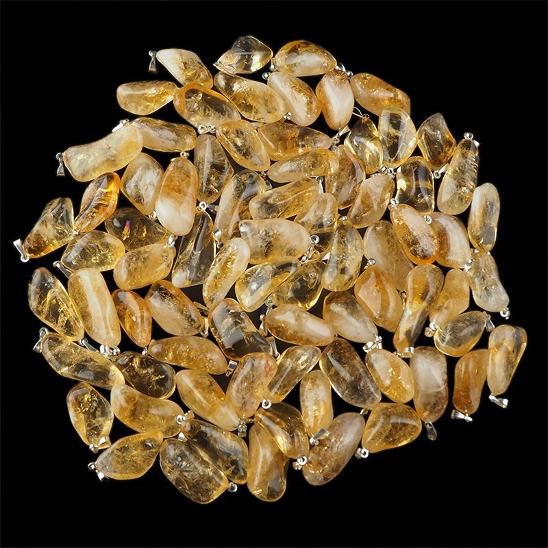 CYTRYN - WISIOREK Z NATURALNYM KAMIENIEM - 40-45 mm