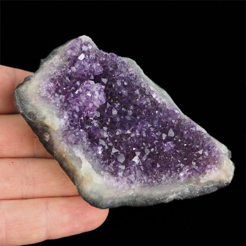 AMETYST- SZCZOTKA KRYSTALICZNA - 85 mm - URUGWAJ