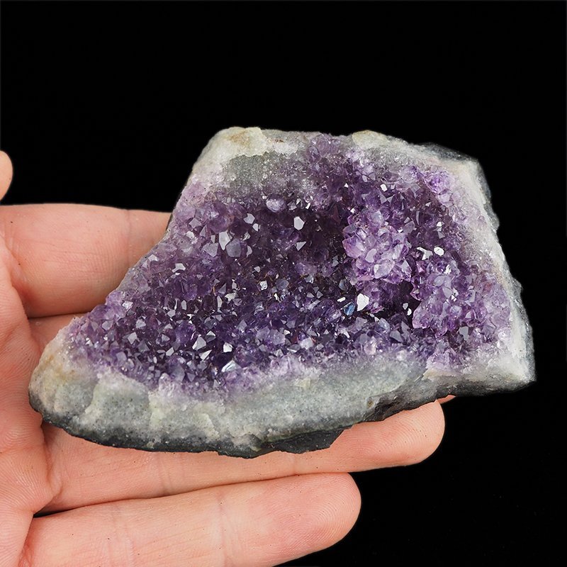 AMETYST- SZCZOTKA KRYSTALICZNA - 85 mm - URUGWAJ