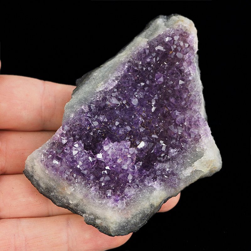 AMETYST- SZCZOTKA KRYSTALICZNA - 85 mm - URUGWAJ