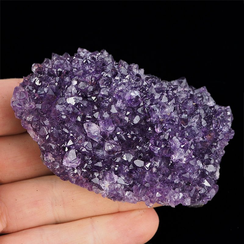 AMETYST- SZCZOTKA KRYSTALICZNA - 78 mm - URUGWAJ