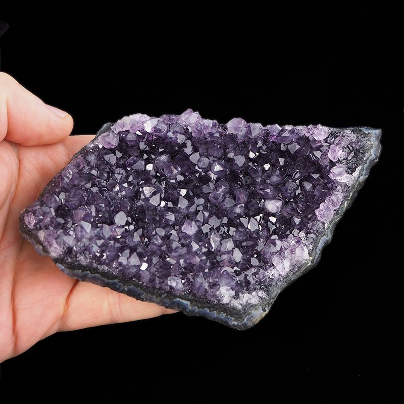 AMETYST- SZCZOTKA KRYSTALICZNA - 142 mm - URUGWAJ