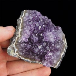 AMETYST- SZCZOTKA KRYSTALICZNA - 84 mm - URUGWAJ