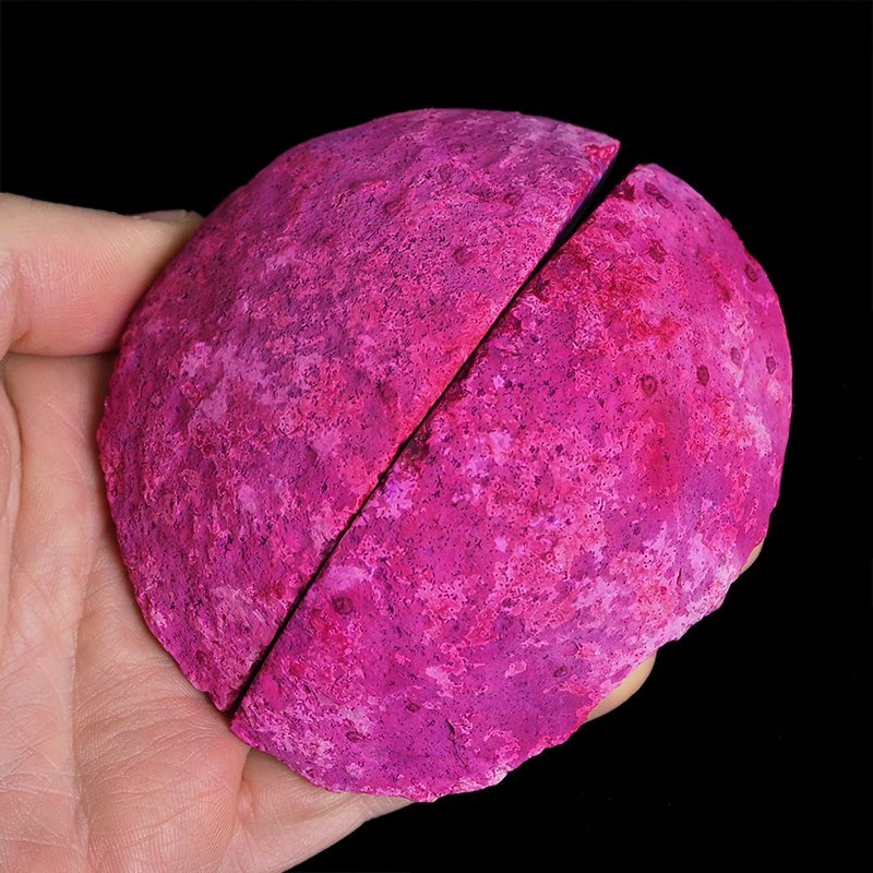 AGAT RÓŻOWY - DWIE POŁÓWKI - 94 mm - BRAZYLIA