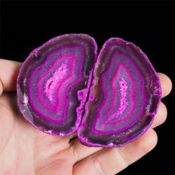 AGAT RÓŻOWY - DWIE POŁÓWKI - 65 mm - BRAZYLIA