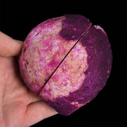 AGAT RÓŻOWY - DWIE POŁÓWKI - 83 mm - BRAZYLIA