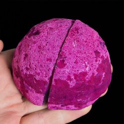 AGAT RÓŻOWY - DWIE POŁÓWKI - 80 mm - BRAZYLIA