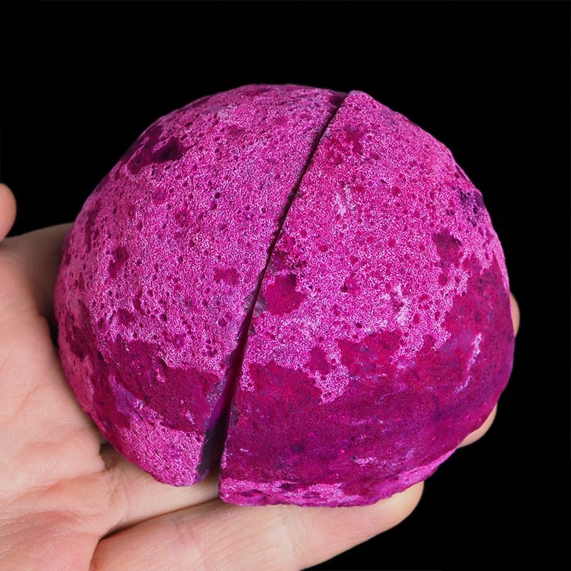 AGAT RÓŻOWY - DWIE POŁÓWKI - 80 mm - BRAZYLIA