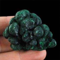MALACHIT - SUROWY - IGIEŁKOWE KRYSZTAŁY - 51 mm - KONGO