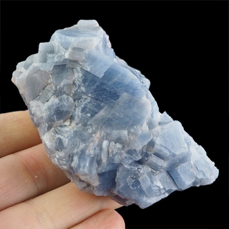 KALCYT SZAFIROWY (NIEBIESKI) - BRYŁKA - 81 mm - MEKSYK