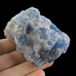 KALCYT SZAFIROWY (NIEBIESKI) - BRYŁKA - 73 mm - MEKSYK