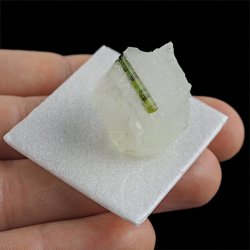 ZIELONY TURMALIN WERDELIT, KWARC - 24 mm - BRAZYLIA