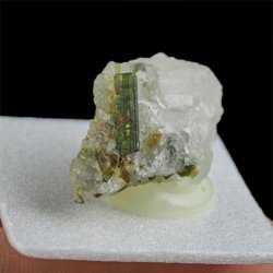 ZIELONY TURMALIN WERDELIT, KWARC - 29 mm - BRAZYLIA