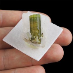 ZIELONY TURMALIN WERDELIT, KWARC - 30 mm - BRAZYLIA